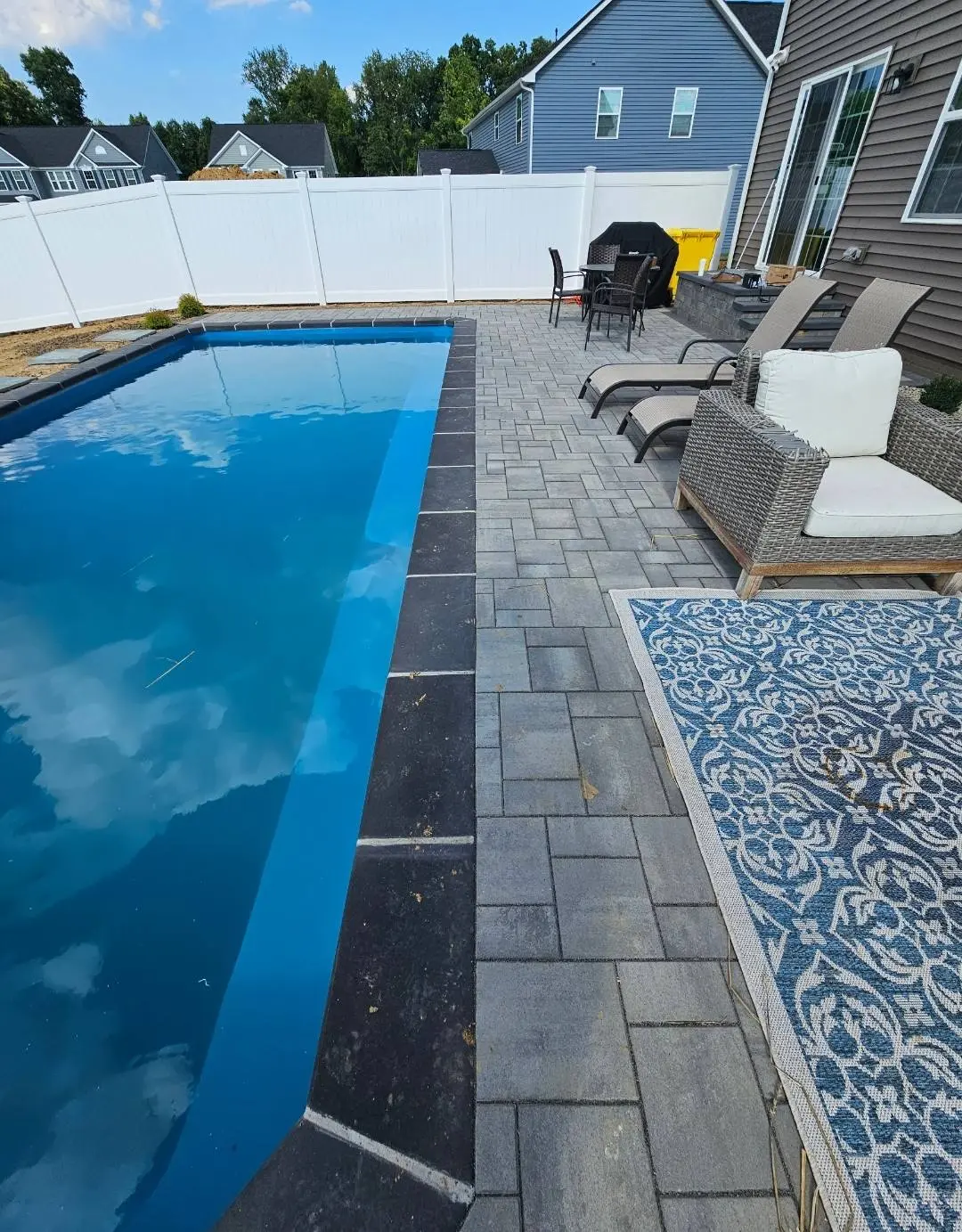 Residential fiberglass pool project in Maryland