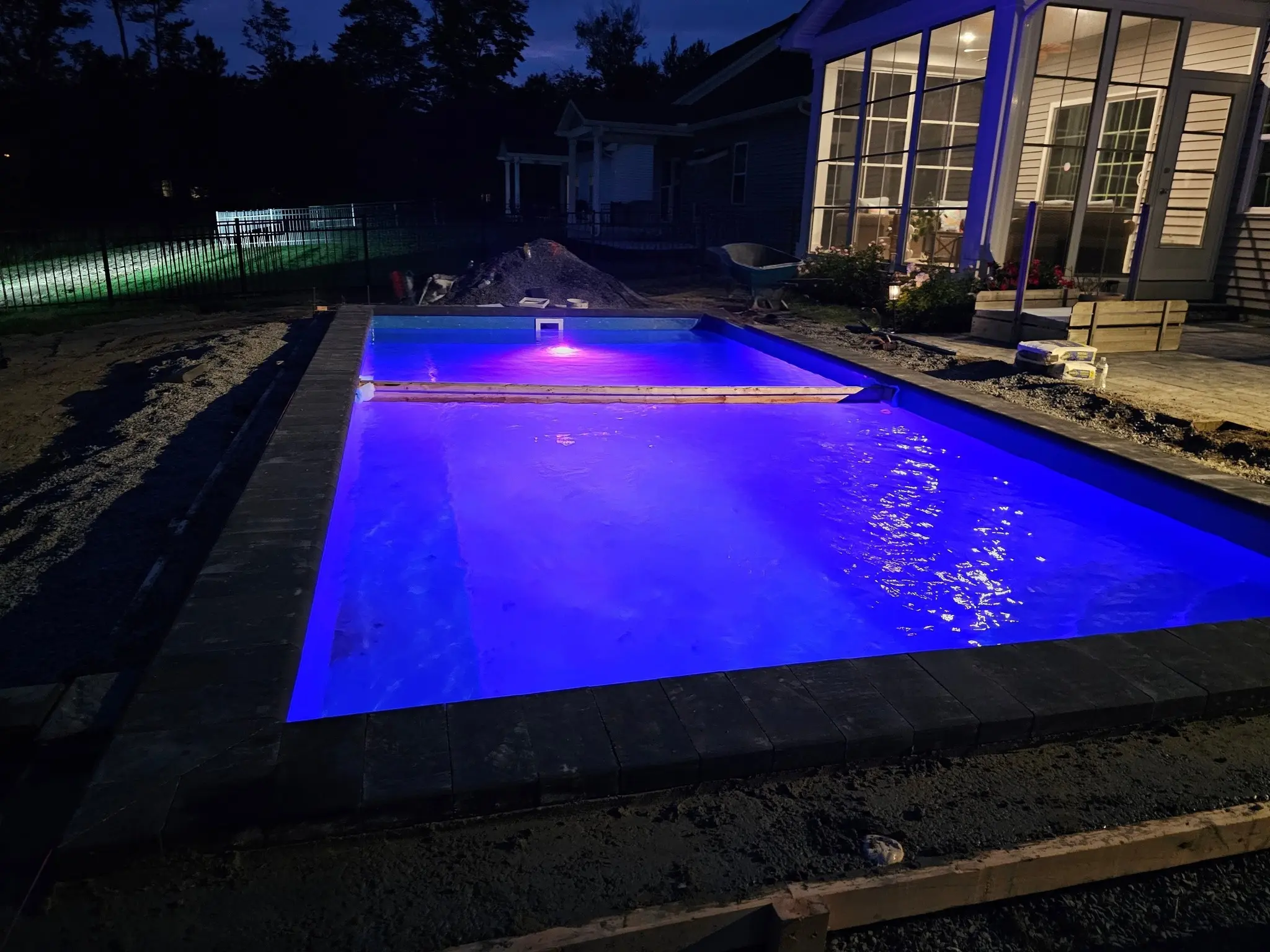 Residential fiberglass pool project in Maryland