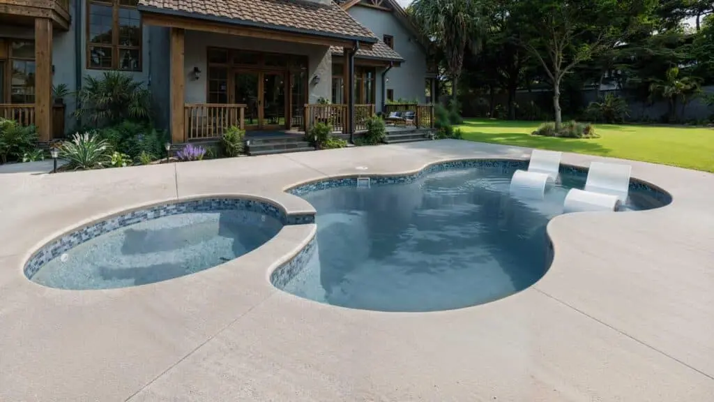 In-ground Pool and spa